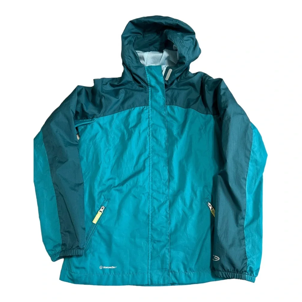 Champion Green Full Zip Windbreaker Jacket Youth Size XL (14/16)